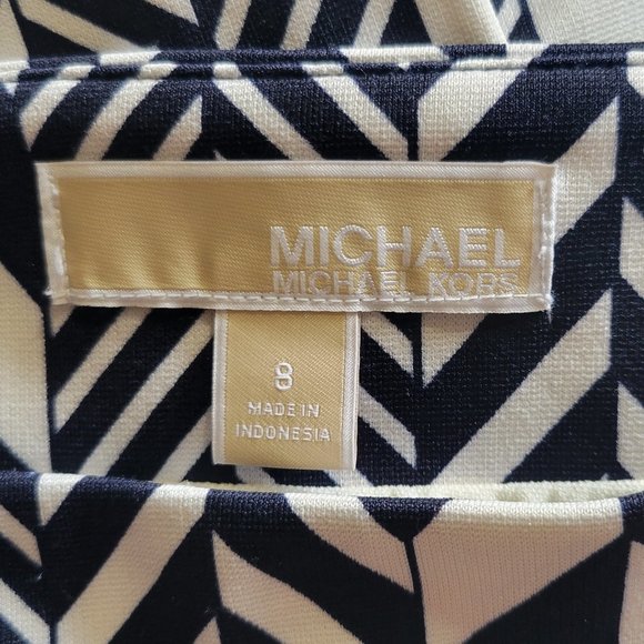 Michael Michael Kors 8 Skirt Navy White - Picture 3 of 6